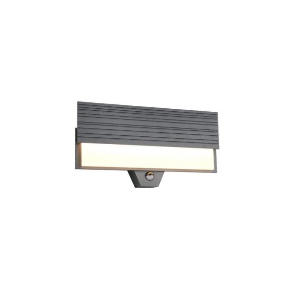Aplique Exterior LED MARIZA Sensor Movimiento ↔40cm 10W IP44 | LeonLeds