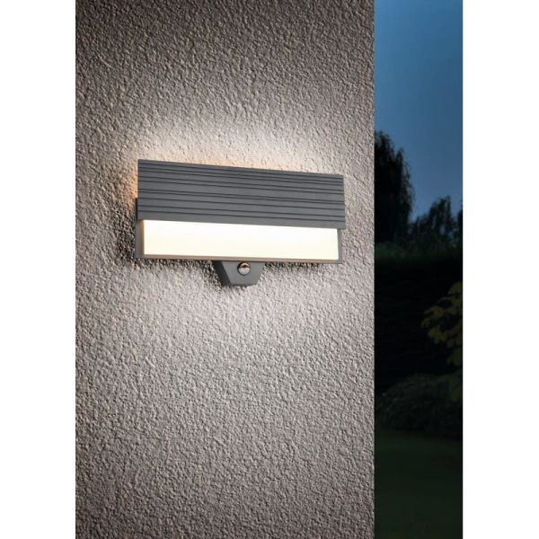 Aplique Exterior LED MARIZA Sensor Movimiento ↔40cm 10W IP44 | LeonLeds