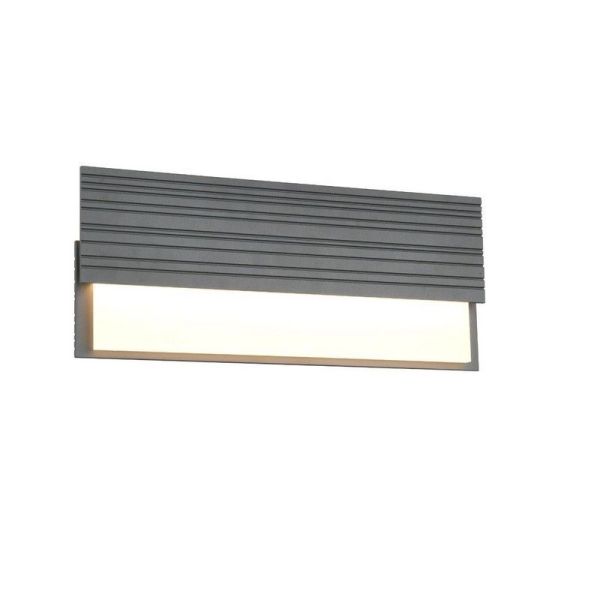 Aplique de Pared Exterior LED MARIZA ↔40cm 10W 3000K IP44 | LeonLeds