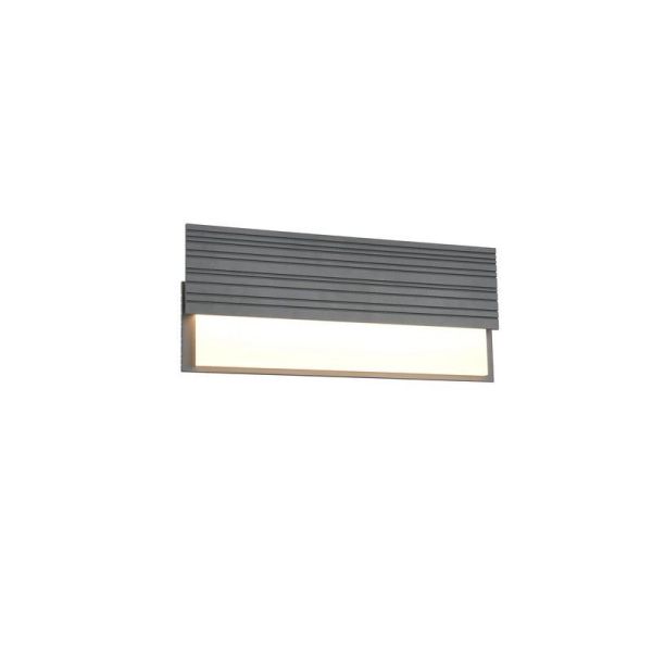 Aplique de Pared Exterior LED MARIZA ↔40cm 10W 3000K IP44 | LeonLeds