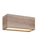 Aplique de Pared Exterior Efecto Madera ↔25cm MAYENNE IP44 | LeonLeds
