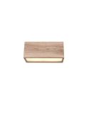 Aplique de Pared Exterior Efecto Madera ↔25cm MAYENNE IP44 | LeonLeds