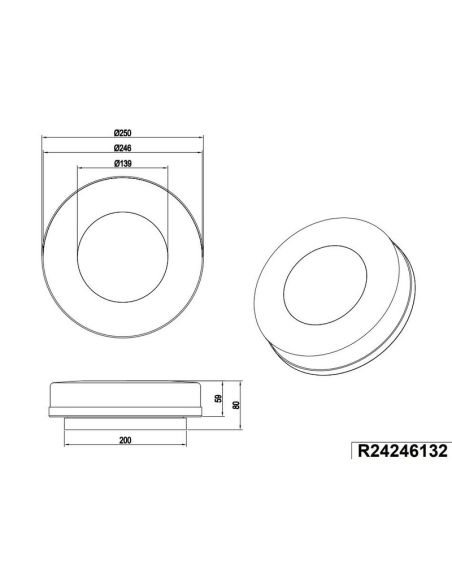 Aplique de Pared Exterior LED Regulable MORENA 3 Tonalidades de Luz | LeonLeds