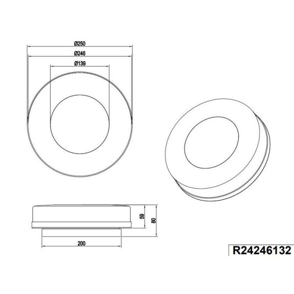 Aplique de Pared Exterior LED Regulable MORENA 3 Tonalidades de Luz | LeonLeds