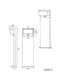 Poste para Exterior LED Sensor de Movimiento ↕80cm NESTOS 13W 1300lm 3000K IP54 | LeonLeds