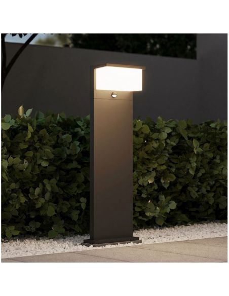 Poste para Exterior LED Sensor de Movimiento ↕80cm NESTOS 13W 1300lm 3000K IP54 | LeonLeds