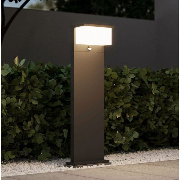 Poteau extérieur LED Détecteur de mouvement ↕80cm NESTOS 13W 1300lm 3000K IP54 | LéonLeds