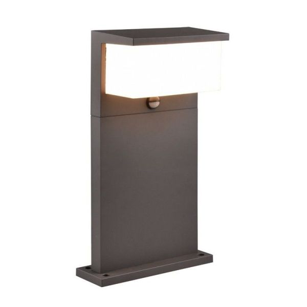 Balise d'extérieur LED avec détecteur de mouvement ↕45cm NESTOS 13W 1300lm 3000K IP54 | LéonLeds