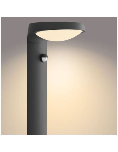 Farol LED externo moderno Sensor de movimento e crepúsculo TYLA 2700K | LeonLeds