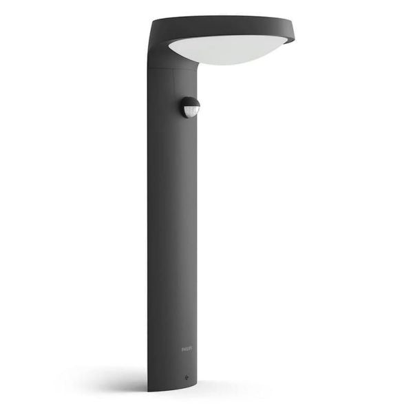 Balise LED extérieure moderne TYLA Capteur de mouvement et de crépuscule 2700K | LéonLeds