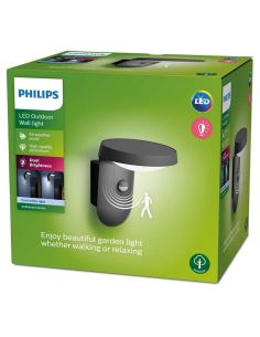 Aplique de parede LED para exterior TYLA com sensor de movimento e crepúsculo 4000K | LeonLeds 2
