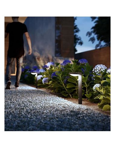 TYLA Balise Extérieure LED Capteur de Mouvement 1x9W Lumière Neutre 4000K IP44| LéonLeds