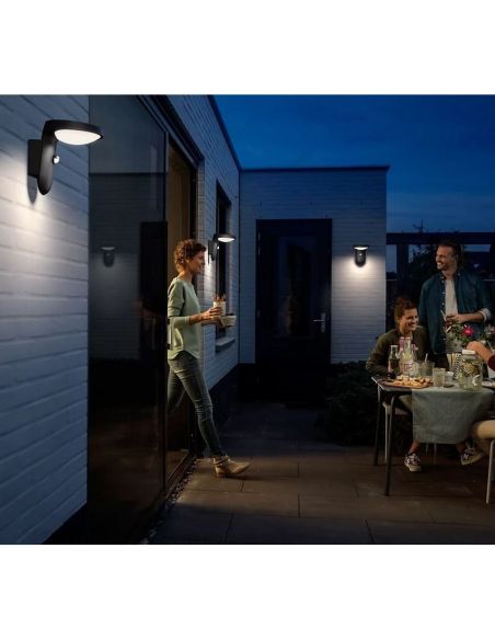 Aplique Solar LED Exterior TYLA Sensor de Movimiento 2700K Ultra Efficient Solar | LeonLeds