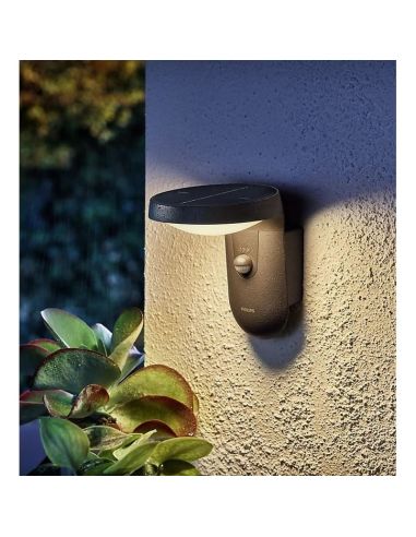 Aplique Solar LED Exterior TYLA Sensor de Movimiento 2700K Ultra Efficient Solar | LeonLeds