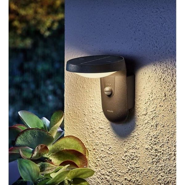 Aplique Solar LED Exterior TYLA Sensor de Movimiento 2700K Ultra Efficient Solar | LeonLeds