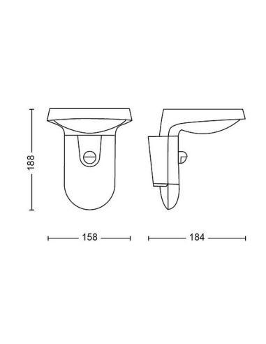 Aplique Solar LED Exterior TYLA Sensor de Movimiento 2700K Ultra Efficient Solar | LeonLeds