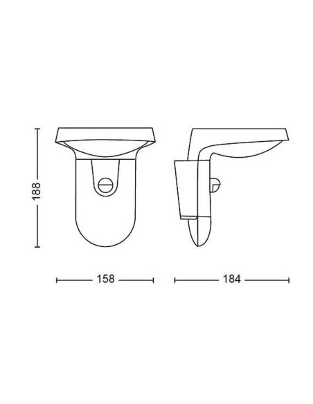 Aplique Solar LED Exterior TYLA Sensor de Movimiento 2700K Ultra Efficient Solar | LeonLeds