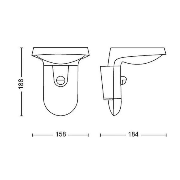 Aplique Solar LED Exterior TYLA Sensor de Movimiento 2700K Ultra Efficient Solar | LeonLeds