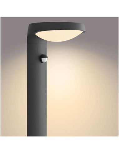 TYLA Balise extérieure solaire à LED avec capteur de mouvement 2700 K solaire ultra efficace | LéonLeds