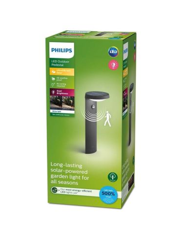 Baliza Exterior LED Solar TYLA Sensor de Movimiento 2700K Ultra Efficient Solar | LeonLeds