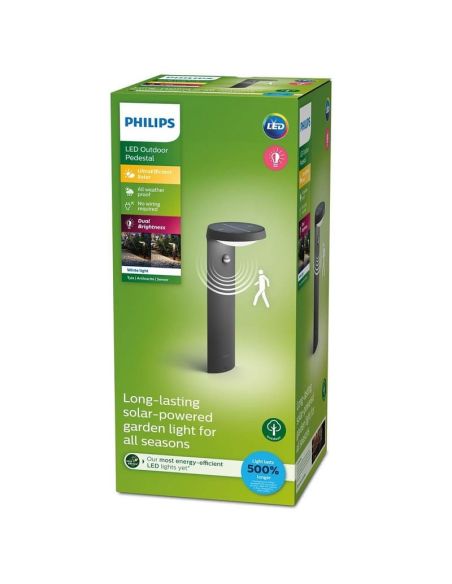 Baliza Exterior LED Solar TYLA Sensor de Movimiento 2700K Ultra Efficient Solar | LeonLeds