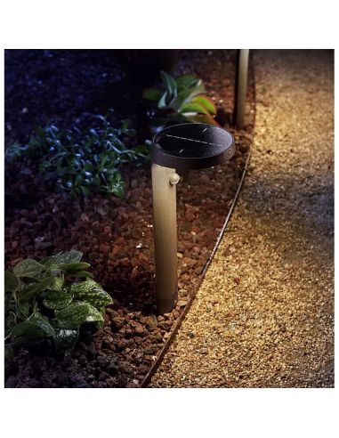 Baliza Exterior LED Solar TYLA Sensor de Movimiento 2700K Ultra Efficient Solar | LeonLeds