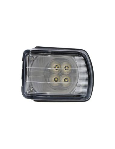 Faro de trabajo rectangular cunetero LED empotrable 40W 3.400Lm 12V 24V para tractores John Deere | LeonLeds
