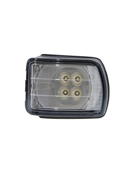 Phare de travail de fossé LED rectangulaire encastrable 40W 3 400Lm 12V 24V pour tracteurs John Deere | LéonLeds