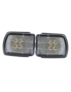 Faros de trabajo rectangulares cuneteros LED empotrable 40W 3.400Lm 12V 24V para tractores John Deere | LeonLeds