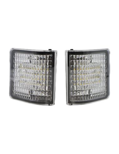 Luzes de trabalho retangulares LA4012 LED embutidas 40W 3.400Lm 9V 36V para luz de tratores John Deere | LeonLeds