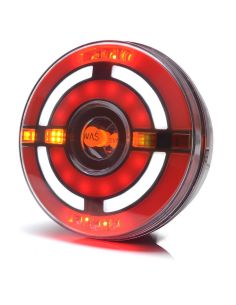 Piloto Trasero Redondo LED con 5 Funciones 12V 24V W210DD | LeonLeds