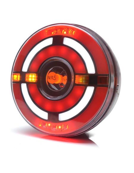 Piloto Trasero Redondo LED con 5 Funciones 12V 24V W210DD | LeonLeds