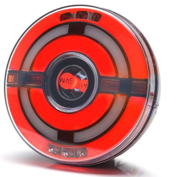 Piloto Trasero Redondo LED con 5 Funciones 12V 24V W210DD | LeonLeds