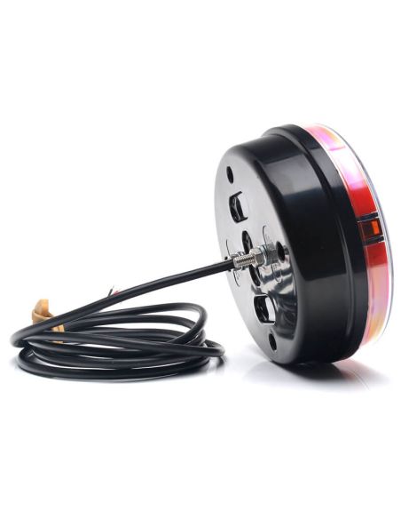 Luz LED Traseira Redonda com 3 Funções 12V 24V W208DD 1438 DD L/P | LeonLeds