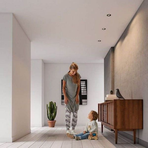 Pack de 3 Spots LED Ronds Encastrables DONEGAL Ampoule excl. 5,5W IP20 Chromé Ø90mm | LéonLeds