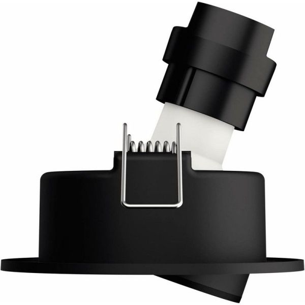 Pack de 3 Spots LED Ronds Encastrables DONEGAL Ampoule excl. 5,5W IP20 Gris Ø90mm | LéonLeds