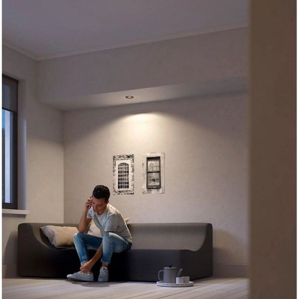 DONEGAL Refletor LED redondo embutido excl. 5,5W IP20 Cobre Ø90mm | LeonLeds