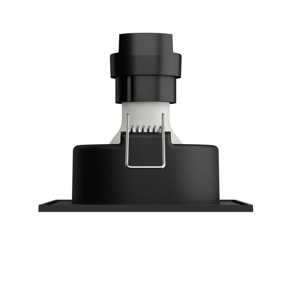 Foco LED Empotrable Cuadrado DONEGAL Bombilla excl. 5,5W IP20 Níquel Ø90mm | LeonLeds