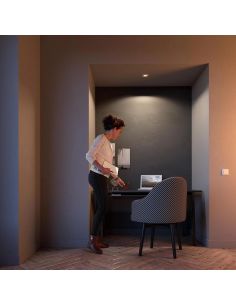 Spot LED Encastrable Carré DONEGAL Ampoule excl. 5,5W IP20 Blanc Ø90mm | LéonLeds 2