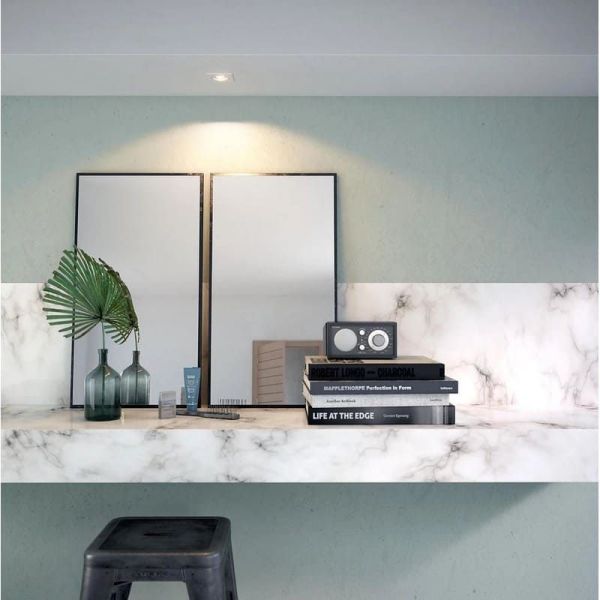 Ampoule Spot LED Encastrable Carré ENNEPER excl. 1xGU10 5,5W Blanc Ø90mm | LéonLeds