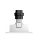 Ampoule Spot LED Encastrable Carré ENNEPER excl. 1xGU10 5,5W Blanc Ø90mm | LéonLeds