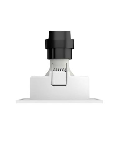 Foco LED Cuadrado Empotrable ENNEPER Bombilla excl. 1xGU10 5,5W Blanco Ø90mm | LeonLeds