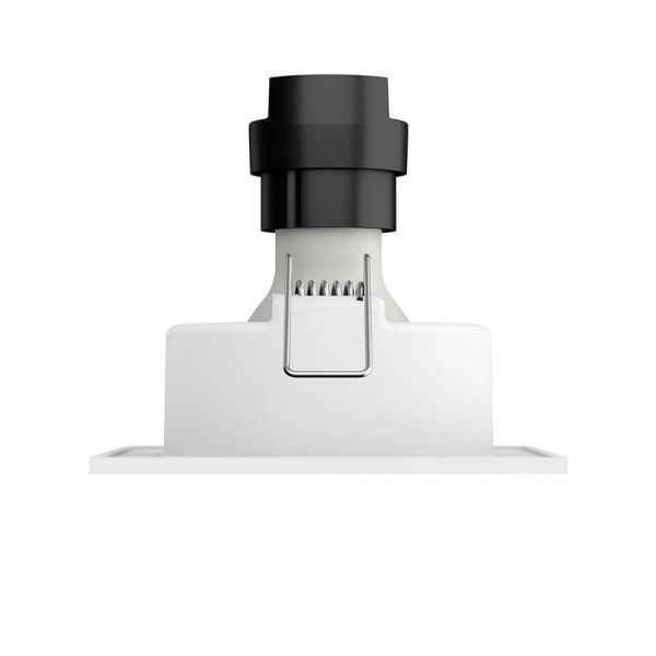 ENNEPER Refletor LED quadrado embutido excl. 1xGU10 5,5W Branco Ø90mm | LeonLeds