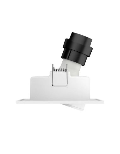 Foco LED Cuadrado Empotrable ENNEPER Bombilla excl. 1xGU10 5,5W Blanco Ø90mm | LeonLeds