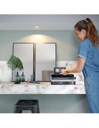 Foco LED Cuadrado Empotrable ENNEPER Bombilla excl. 1xGU10 5,5W Blanco Ø90mm | LeonLeds