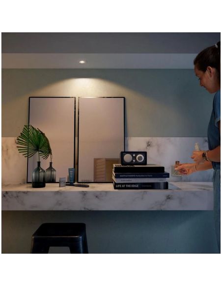 Ampoule Spot LED Encastrable Carré ENNEPER excl. 1xGU10 5,5W Blanc Ø90mm | LéonLeds