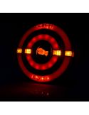 Piloto LED Redondo Trasero con 3 Funciones 12V 24V W208DD 1438 DD L/P | LeonLeds