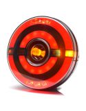 Feu arrière LED rond avec 3 fonctions 12V 24V W208DD 1438 DD L/P | LéonLeds