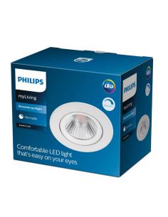 SPARKLE Embutida LED Downlight 5.5W Luz Quente 2700K 350lm Ø85mm | LeonLeds 2