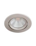 Pack 3 Downlight LED Empotrables SPARKLE 5.5W 2700K 350lm Ø85mm IP20 Níquel | LeonLeds